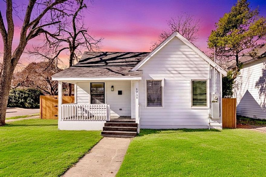 Incredible opportunity to own a beautifully reimagined craftsman on a corner lot with an additional housing unit in the back. The home is just minutes from the vibrant shops and dining of Bishop Arts District & a short stroll to Tyler Station! Main home has a 3 bedroom 2 bathroom open concept plan and the 2 bedroom 1 bath additional dwelling unit built in 2023 checks all the boxes! As you approach you are greeted by a charming front porch then step into a light and bright open concept living space that flows seamlessly to the dining and kitchen - all thoughtfully designed for entertaining & everyday living! The gorgeous kitchen includes beautiful quartz countertops, custom cabinets & stainless steel appliances. Roof, Electrical & PVC Plumbing, HVAC system, Hot Water Heater, Appliances, Windows, Paint and LVP flooring were all completely replaced in 2023! The lovely shaded backyard has plenty of space for unwinding, grilling & entertaining family and friends! The additional detached house is a dream come true! Built in 2023, this flexible addition includes a private entrance with a brand new gate, TWO extra bedrooms, one full bathroom, kitchen, living area and outdoor yard space perfect for extended family, guests, a home office, or even rental income potential. This space ensures comfort, efficiency and privacy while maintaining the home’s cohesive design. Just minutes from Bishop Arts, Trinity Groves & Downtown Dallas providing endless options for dining, shopping, arts and entertainment. Schedule your showing today and experience this gorgeous home for yourself! Welcome Home!