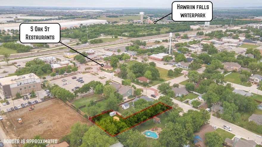 LOCATION, LOCATION, LOCATION in Old Town Roanoke and just a few steps away from famous Oak Street, aka the Unique Dining Capital of Texas. Bring your own builder and come build your dream home on this .325 acre lot situated on one of the best streets in town. Seller has City Approved Architectural plans for a 3000 sqft home, 3 car garage and room for a pool with pool house & office. Plans available upon request. Property is also located in the Neighborhood Transition Zone for Mixed Use. Ask agent for details and check with the city for further information. There is potential to purchase the adjoining .50 acre lot to the east for a conjoined sell. New Townhomes backing to this lot are under construction and will list for $1 million plus.  Enjoy the convenience of walking to your favorite Restaurants, Shops, and Live Music Venues. No HOA! Excellent schools and centrally located between Dallas and Fort Worth, and only 15 minutes to DFW airport.