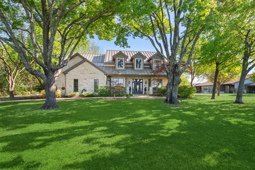 Rare Fairview opportunity—main residence PLUS fully separate 2-bedroom guest home on 3.06 acres, offering unmatched flexibility for multi-generational living, private workspace, or out-of-town guests. The thoughtfully designed 3-bedroom, 2.1-bath main home features open-concept living, an extraordinary kitchen with abundant prep and storage space and a spacious first-floor primary suite. Natural light, well-proportioned rooms, and seamless flow create a home that is both comfortable and functional for everyday living and entertaining. Designed for both relaxation and recreation, the outdoor space features a covered patio, built-in grilling station, basketball area, and expansive lawn. Additional parking accommodates RVs, oversized vehicles, and more. The detached 2-bedroom guest residence provides true independence with its own entrance and full living accommodations—ideal for extended family, long-term guests, a private office, or creative studio. Set on approximately 3.06 acres, the property offers space and versatility rarely found in Fairview or Collin County. Conveniently located near Parkside Walking Trail, shopping, dining, golf, and major routes. This home combines lifestyle, location, and flexibility in one exceptional offering.  NO HOA!!