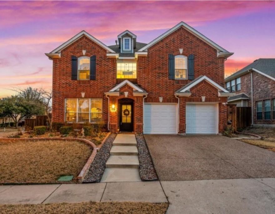 Welcome to your dream home in the highly sought-after community of Stonebrook Crossing in McKinney!
This stunning 4-bedroom, 3 living areas, 3-bath, with formal dining area and kitchen nook home blends modern elegance with everyday comfort in an open, thoughtfully designed floor plan. From the moment you step inside, you’ll notice the architectural charm—graceful curved walls and staircase, luxury vinyl plank flooring, and a cozy fireplace with an elegant updated tile surround and a timeless mantel that feels inviting with is classic millwork and anchors the family room. With two separate living spaces plus a spacious loft area, this home is perfect for entertaining.
The heart of the home is the chef-inspired kitchen, featuring granite countertops, a large island, stainless steel appliances, and abundant cabinetry, making it as functional as it is beautiful. Two dining areas offer flexibility for casual meals or formal occasions.
The spacious primary suite is a true retreat, featuring a dramatic curved wall for an elevated custom artful vibe, en-suite bath and a generous walk-in closet. Additional highlights is the private backyard with an expanded covered patio—ideal for outdoor dining or quiet evenings at home.The table and chairs, swing and hammock willstay if buyer would like them on the patio.Washer, dryer and refrigerator convey.
Conveniently located near shopping, dining, and major highways, this home also includes a 2-car garage and access to fantastic community amenities. Buyer to verify schools, lot size, square footage, room dimensions which are rounded off to the nearest foot, property tax and HOA fees.