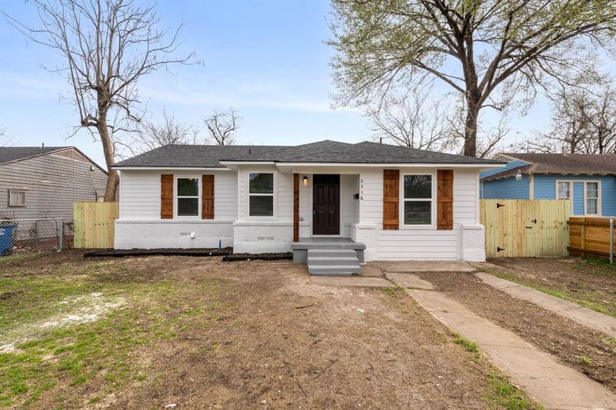 Remodeled Three Bedroom With Newly Installed thirty Year Roof, All New Exterior Siding With New Low E Windows. Fenced Front And Back Yards. Interior Has All New Insulation On Perimeter Walls, New Drywall, All New Doors And Trim, New Electrical Wiring And Fixtures, All New Plumbing Lines With New Vanities, Commodes, Tubs. New Vinyl Floors Throughout With New Ceramic Tile In Both Baths. Kitchen Features New Cabinets, Quartz Counters And Stainless Steel Appliance Package To Include Electric Range, Dishwasher And Microwave. Property. Has All New Central Heating And Air System With Full Warranty