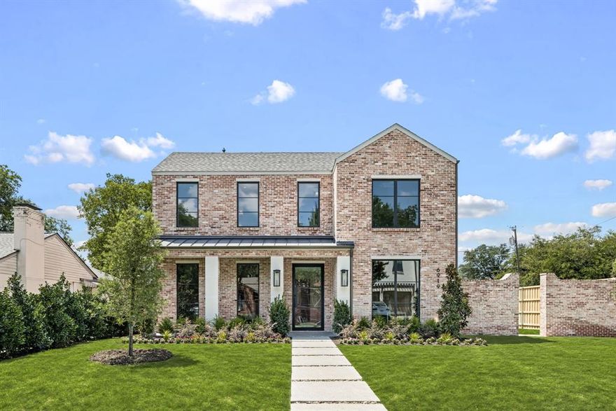 Nestled on a coveted corner lot in Dallas’ prestigious Bird Streets, this newly completed red brick residence by Olerio Homes offers timeless architecture paired with modern sophistication.

The first floor primary suite provides a private retreat with a spa like bath and expansive custom closet. Upstairs, a beautiful landing opens to a spacious game room and a flexible bonus space ideal for a home gym, playroom, or office. Each of the three secondary bedrooms enjoys its own en suite bath for comfort and privacy.

Designed with natural, calming tones throughout, the interiors showcase exquisite finishes including Walker Zanger tile, Visual Comfort lighting, and a complete Wolf and Sub Zero appliance package. The thoughtful floor plan blends effortless functionality with refined elegance.

Step outside to a covered patio designed for year round living, featuring a fireplace and automated electric shades that create the perfect indoor outdoor connection.

This is a rare opportunity to own an Olerio home on one of the most sought after streets in the Bird Streets where every detail reflects luxury living at its finest.