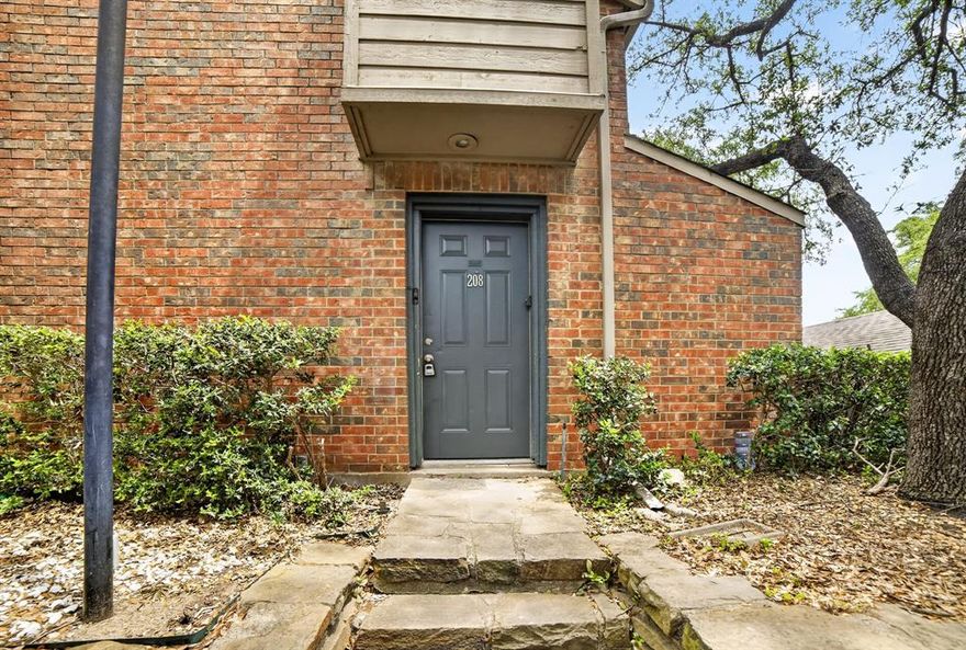 Modern Comfort Meets Urban Convenience! Welcome to this stunningly remodeled 2-bedroom, 2-bathroom condo in the heart of Dallas. Located in the quiet Trinity Forest community, Unit 208 has been meticulously refurbished to offer a fresh, modern living experience. As you step inside, you are greeted by soaring ceilings and an abundance of natural light pouring through brand-new, energy-efficient windows. The spacious living area features recently redone flooring and a magnificent wood-burning fireplace that serves as a beautiful focal point. The entire home has been updated with a crisp, neutral paint palette, making it move-in ready for its next owner. This all-electric home is designed for efficiency and ease. Residents enjoy access to a sparkling on-site pool, perfect for those warm Texas summers. Situated just minutes from I-635 and US-75, this location is a commuter’s dream, offering quick access to major employers, shopping, and dining in Lake Highlands and beyond .Don’t miss this opportunity to own a turnkey property in a highly convenient location!