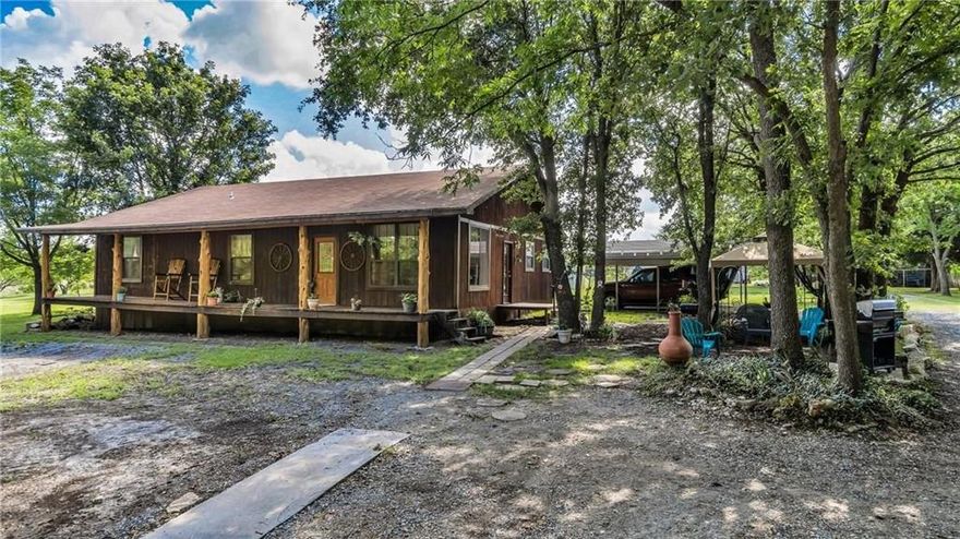 THIS UNIQUE COUNTRY CABIN HOME ON 3 AC IS JUST WAITING TO BE SEEN! If you are wanting a private peaceful getaway, Blue Ridge TX is the place to be! Come enjoy countless nights in this little wood-built cabin. Get cozy by the fireplace & relax in your new home! After all, winter is right around the corner! Enough space for your little family or your extra guest on holidays! Nice covered porch with plenty of room for your favorite patio furniture! Large shaded trees all around, two covered parking areas!