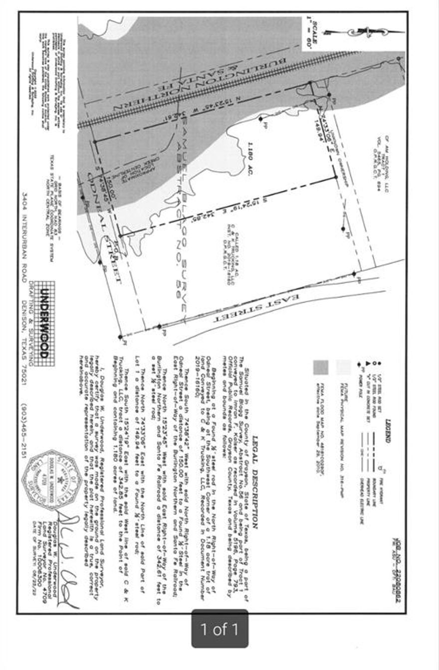 Prime commercial opportunity in the heart of Sherman. This listing includes 2 acres. Strategically located the Burlington Northern Santa Fe rail line, this site is ideal for business requiring logistics, warehouse, light industrial, or office space. Easy access to major roads, and situated in a growing commercial corridor.  Don't miss this rare opportunity to secure a versatile land in a high potential area. Buyer to verify all utility connections, easements, and zoning