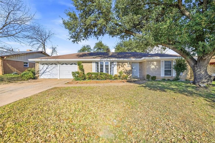 Conveniently located just off I-35 and Sycamore School Road, this well-maintained 3-bedroom, 2-bath home offers 1,822 square feet of comfortable living space in an established neighborhood with mature trees. The functional floor plan provides spacious living areas and well-sized bedrooms, making it ideal for both everyday living and entertaining. Whether you’re searching for a primary residence or a proven rental opportunity, this property offers excellent potential with easy access to major highways, shopping, dining, and schools. A solid investment in a desirable Fort Worth location.