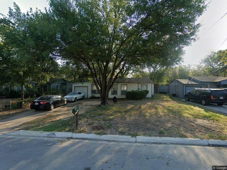 This 3 bedroom, 1 bath home is full of potential and waiting for your personal touch!  Featuring a open concept kitchen, living and dining area, this cozy pier and beam home offers welcoming layout perfect for everyday living and entertaining.  Enjoy the comfort of central heat and air, a 1 car garage with additional driveway parking, and an oversized backyard ideal for gatherings, pets or your dream garden.  Great investment opportunity, fixer upper with great bones, this one is full of possibilities.  It just needs a little loving care to shine.  Listing Realtor is wife of the seller. Broker is Sister of the seller.