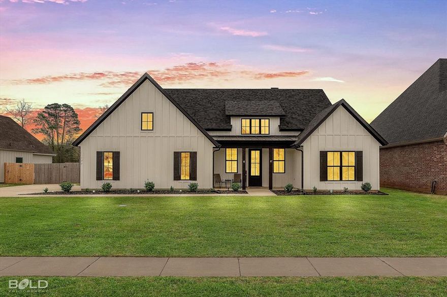 One owner! This home is special because it was built in 2022 by Womack Builders who thoughtfully installed a Costco door to unload your groceries from the garage directly into the huge butler's pantry. The outdoor kitchen and large backyard has all of the summer activities accommodated. A long foyer graces the residence with an elegant welcome. A large open floor plan and cathedral ceiling is perfect for entertaining and keeping an eye on the whole family while you whip up dinner. A large sink in the kitchen island makes clean up faster. Three bedrooms and two full bathrooms give you plenty of room for everyone to have their own space. All of this plus a wonderful neighborhood with sidewalks, ponds, and excellent school system. It feels like living in the country, but with all of the amenities of the city. This is one you must see if you are shopping for a home in Haughton, LA!