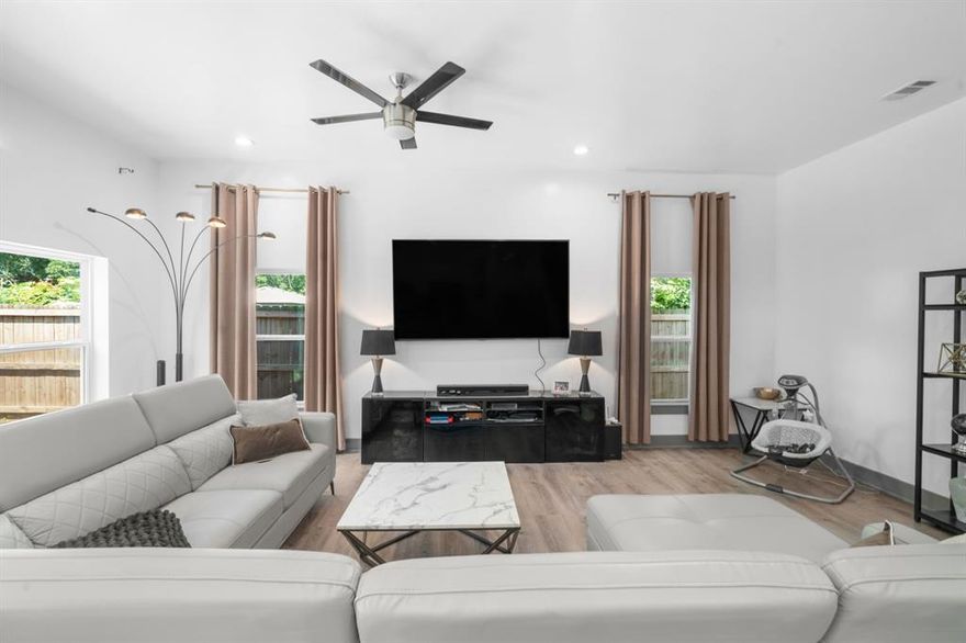 Welcome to 3904 Atlanta Street!! A modern Dallas gem offering style, functionality, and convenience just minutes from Downtown Dallas, Fair Park, Deep Ellum, and major highways. Built in 2021, this beautifully designed home features 3 spacious bedrooms, 2.5 bathrooms, and over 1,900 square feet of thoughtfully designed living space. Step inside to an open-concept layout filled with natural light, luxury vinyl flooring, and contemporary finishes throughout. The kitchen is the heart of the home, complete with crisp white cabinetry, sleek countertops, stainless steel appliances, and a large island perfect for entertaining, hosting, or everyday living. Upstairs, enjoy generously sized bedrooms and a private primary retreat with an ensuite bath and ample closet space. Whether you’re a first-time buyer, investor, or someone looking for a newer construction home near the city, this property offers the perfect blend of comfort and modern living. Experience affordable luxury in one of Dallas’ rapidly growing areas. Schedule your private tour today!