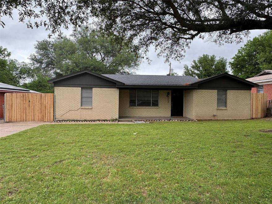 ***UPDATE - NEW 6 Foot Cedar Privacy Fence and Gate Installed.***Beautifully UPDATED.  Don't miss this one!!!  Enjoy life in this peaceful neighborhood in White Settlement near the White Settlement Park and Recreation area.  This home offers 3 Bedrooms and 2 FULL Baths.  There are 2 Generous Living Areas and an Open Kitchen and Dining area.  There is a 1 Car Rear Entry Garage with a large concrete area that serves as both the Driveway and Patio.  The large trees offer Tons of Shade in both the Front & Back Yard.  You will want to see this special home.  ***UPDATES INCLUDE INTERIOR & EXTERIOR PAINT, NEW FLOORING, UPDATED BATHROOMS, LIGHT FIXTURES AND MORE.  ELECTRICAL WORK HAS JUST BEEN COMPLETED AND NOW MEETS MIMINUM STANDARDS FOR THE CITY OF WHITE SETTLEMENT.***