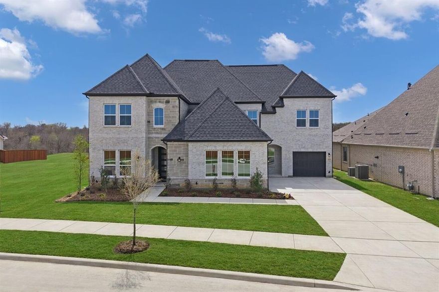 What's special: Open House This Weekend - Dedicated Study - 1st Floor Primary Suite. 
New Construction, Ready Now! Built by Taylor Morrison, America's Most Trusted Homebuilder. Welcome to the Victoria at 1612 Yellow Rose Road in The Ranch at Uptown Celina! This stunning home features a dramatic spiral staircase, private study, open-concept living with a gourmet kitchen, and two covered outdoor spaces. The main-floor primary suite includes a spa-like bath, large walk-in closet, and direct laundry access. Two guest suites, one with a private sitting area, complete the first floor, while upstairs offers two bedrooms, a game room, and media room. Enjoy resort-style amenities including a pool, dog park, trails, and two air-conditioned community centers—all in the top-rated Celina ISD with easy access to the Dallas North Tollway and Preston Road. Luxury and lifestyle come together in Uptown Celina. Additional Highlights Include: Gourmet kitchen, sliding glass door at great room, drop-in tub at primary suite, and media room. Virtually staged photos are for representative purposes only. MLS#20988465