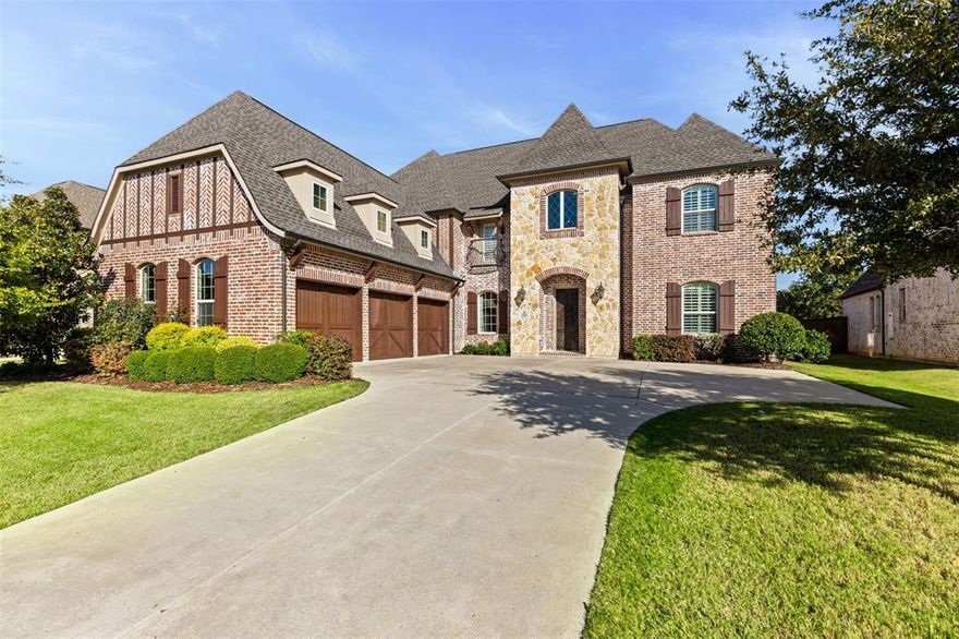 Lease this stunning Shaddock home in exclusive Light Farms!  5 Beds 4.5 Baths 3-car oversized garage.  Large open kitchen with Keeping Room or dining space with cozy fireplace SS appliances and oversized island with granite countertops. Media room with luxury leather seating plus game room or loft. Study with built ins. Formal dining room plus living room and downstairs bedroom feature custom trim work as well as wood accent wall in upstairs bedroom.  Luxurious master suite and bath look out to turfed backyard!  Restoration Hardware lighting and refinished hardwood floors throughout the home.  Plantation shutters and custom window treatments allow for beautiful natural lighting.  Master Planned Community in Prosper ISD with on-site elementary school. 5 pools - tennis basketball volleyball and bocce ball courts - restaurant - running trails - lake with beach and catch and release ponds stocked with fish.  Several parks - camping sites and newly renovated gym will become your new lifestyle in this fabulous community!