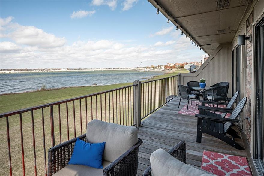 Welcome to your dream lakeside retreat! This impeccably updated 2nd story condo offers a perfect blend of modern luxury & serene natural beauty. Nestled in the heart of Rockwall, you will find an ideal combination of lakeside living plus great access to Harbor District restaurants & shopping. Step inside to discover a bright and spacious open-concept floor plan, where natural light floods the living spaces. The stylishly renovated kitchen features stainless steel appliances, quartz countertops & ample storage. The primary suite overlooks the lake. Two additional bedrooms can be used as a home office or guest quarters. The pièce de résistance is the private balcony overlooking the glistening lake – a perfect spot for morning coffee or evening cocktails. Imagine unwinding as you soak in the breathtaking sunset reflecting off the water. Pet Free & Smoke Free. Don't miss the chance to call this lakeview gem your own – a rare blend of modern sophistication & natural serenity awaits you!