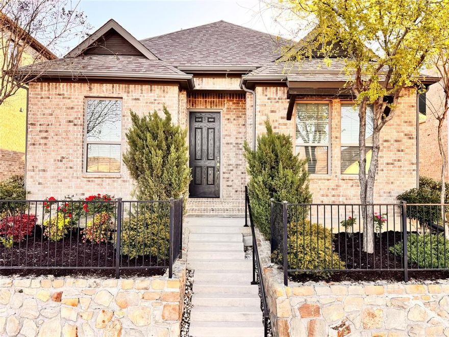 2018 home in sought-after University Place (Plano ISD) featuring a rare layout with the primary suite and two additional bedrooms with a full bath on the first floor, plus a spacious game room, fourth bedroom, and full bath upstairs. The open-concept living area includes quartz kitchen counters, a gas cooktop, walk-in pantry, and rear-entry garage for a clean streetscape. Community amenities include pool, clubhouse, fitness center, and green spaces. Conveniently located just minutes to UT Dallas, PGBT, US-75, and 635 for easy commuting. Low-maintenance lot, energy-efficient construction, and flexible spaces make this move-in-ready home ideal for multigenerational living or work-from-home lifestyles—an exceptional value in University Place!