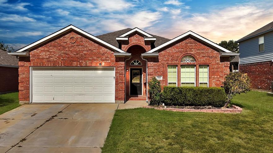 Beautifully maintained home in a quiet Burleson neighborhood! Freshly painted inside and out, this home feels bright, clean, and move-in ready. Spacious living area with abundant natural light opens to a functional kitchen and dining space—perfect for everyday living or entertaining. Bedrooms are well-sized with generous closets, and the bathrooms have been well cared for. Large backyard offers room for kids, pets, or weekend gatherings. Excellent location close to schools, parks, and shopping with easy access to I-35.