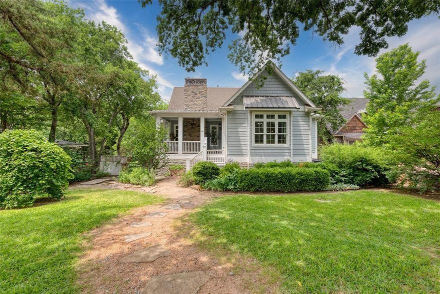 Custom British Builder Home. Welcome to your private estate in the heart of historic Downtown McKinney an unparalleled oasis nestled on a lush, gated 1.3-acre creek-side lot. Surrounded by mature trees, this property offers an escape into nature while being just steps away from the vibrant McKinney Square,renowned for its top-rated restaurants, wine bars, boutique shopping & year-round events.The main home, a custom-built masterpiece, blends modern luxury w timeless character. As you step onto the inviting East-facing front porch, you are greeted by impeccable craftsmanship & top-tier finishes throughout. With 4 spacious bedrooms, including a luxurious primary suite boasting a massive walk-in closet & a spa-like ensuite & private screened porch. The gourmet chef’s kitchen, complete w premium appliances, seamlessly opens to the dining area & a living room featuring a charming fireplace. A sprawling covered porch on the main level provides the perfect setting for outdoor relaxation, surrounded by serene natural beautyThe lower level w many possibilities, featuring a grand bedroom with its own entery, an additional fireplace-warmed living area & two versatile flex rooms, ideal for a home office, music room or craft space and another covered porch. Storage is abundant!Designed for convenience, the main home is elevator-ready,w 2 more bedro,oms on the top floor. An oversized three car garage includes an a fully-equipped apartment above, complete w a full kitchen, living area, bathroom & bedroom, perfect for guests or a home office. Adding to this exceptional estate is the enchanting cottage, offering 2 bedrooms, 2 full bathrooms,a full kitchen & a cozy living space.It’s an ideal retreat for in-laws, guests or a nanny.Engery efficient solor panel, High efficiency AC units, tankless water heaters,two storage sheds, a picturesque creek & a canopy of mature trees, this estate is a rare opportunity to experience tranquil, estate-style living while a short walk to DT McKinney