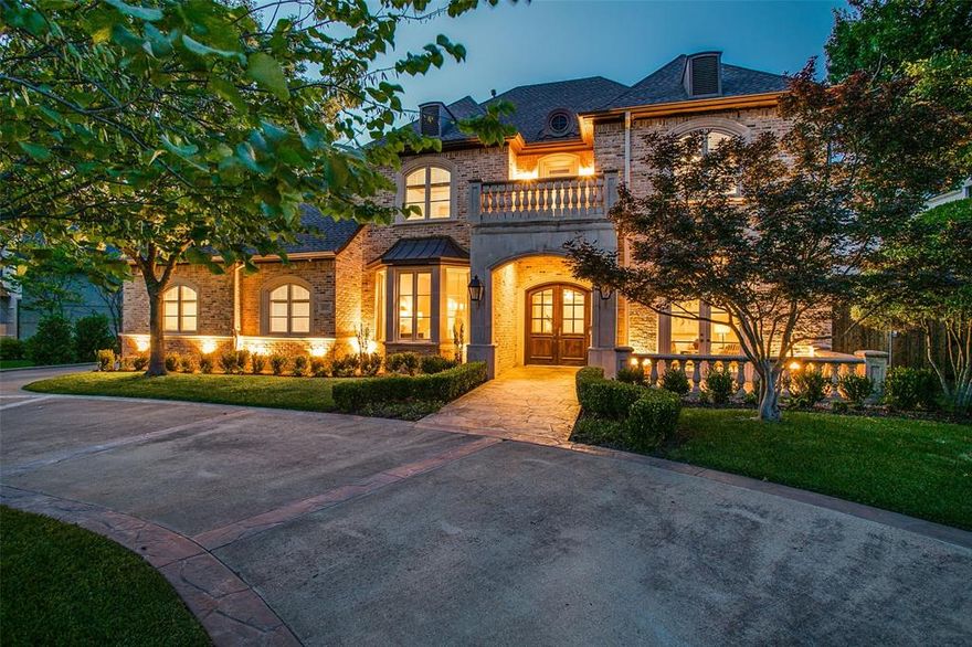 MULTIPLE OFFERS RECEIVED. Highest and best offers due by 1pm on Thursday, 6-16-22. Preston Hollow traditional home built by Rosewood Homes with a unique and flexible floorplan for entertaining and family life. Spacious, open kitchen has Subzero and Thermador appliances, large granite countertops, ample storage, 2 walk-in pantries, and views of the backyard oasis. Entertaining is easy inside with large dining room, wet bar and great flow for guests. Primary bedroom suite downstairs along with guest suite and paneled office which could be 3rd bedroom downstairs if needed. 3 additional bedrooms up with game room with projection system and additional study-office area. Ideal outdoor space has plenty of room for living and dining under the pergola along with outdoor kitchen, pool, spa with waterfalls, mosquito misting system and grassy yard. Gated motor court has plenty of room for basketball. Dual staircases. Outdoor pool bath.