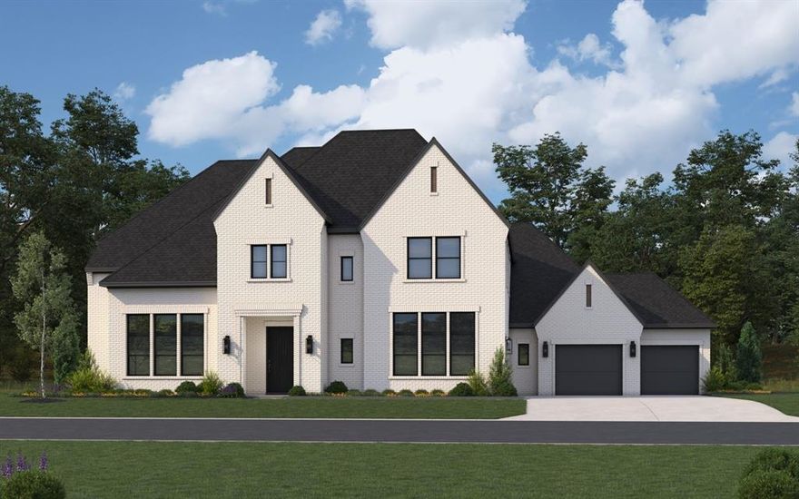 MLS# 20974473 - Built by Tradition Homes - Ready Now! ~ Discover an exquisite opportunity in the heart of Mustang Lakes with this impressive single-family residence, set to be completed by the end of the year. Spanning 5,885 square feet, this North-facing oversized homesite, 2-story luxury home features 5 bedrooms, 7 bathrooms, a private study, media room, game room, and a 4-car garage.  The chef's kitchen boasts double islands, a prep kitchen, and premium sub-zero appliances, opening to a cozy hearth room with one of three fireplaces.  Enjoy seamless indoor-outdoor living with an extended covered patio.  With spacious living areas, high end finishes, and top Prosper ISD schools, this home offers exceptional comfort and style in a premier community.