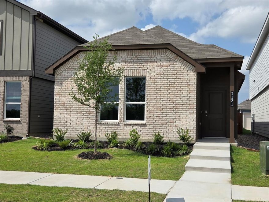 Available for a Quick Move-In! Beautiful new D.R. Horton home in the Orchard Village community located in Fort Worth and Everman ISD! Complete and Move-In Ready! The single-story Acorn floorplan, elevation B, offers 3 bedrooms, 2 bathrooms, and a 2-car garage with a thoughtfully designed open-concept layout ideal for everyday living. The spacious family room flows seamlessly into the dining area and modern kitchen, creating a bright and functional central gathering space. The kitchen features quartz countertops, 36” painted cabinets, stainless steel appliances, an electric range, stainless steel sink, center island, and a walk-in pantry for added storage. The private primary suite includes an en-suite bath with dual quartz vanities, a 5-foot oversized shower, and a walk-in closet conveniently located off the bathroom. Two secondary bedrooms share a full bathroom with a quartz vanity top, offering flexible space for family, guests, or a home office. Luxury vinyl plank flooring extends throughout the main living areas and wet zones for durability and easy maintenance. Built with energy-efficient construction and equipped with America’s Smart Home Technology. Exterior features include a landscape package, full sprinkler system with rain sensor, privacy fencing, and more. Conveniently located near Southern Oaks Golf Course, TCC South Campus, and major highways including I-20 and I-35, offering easy access to shopping, dining, and DFW International Airport.