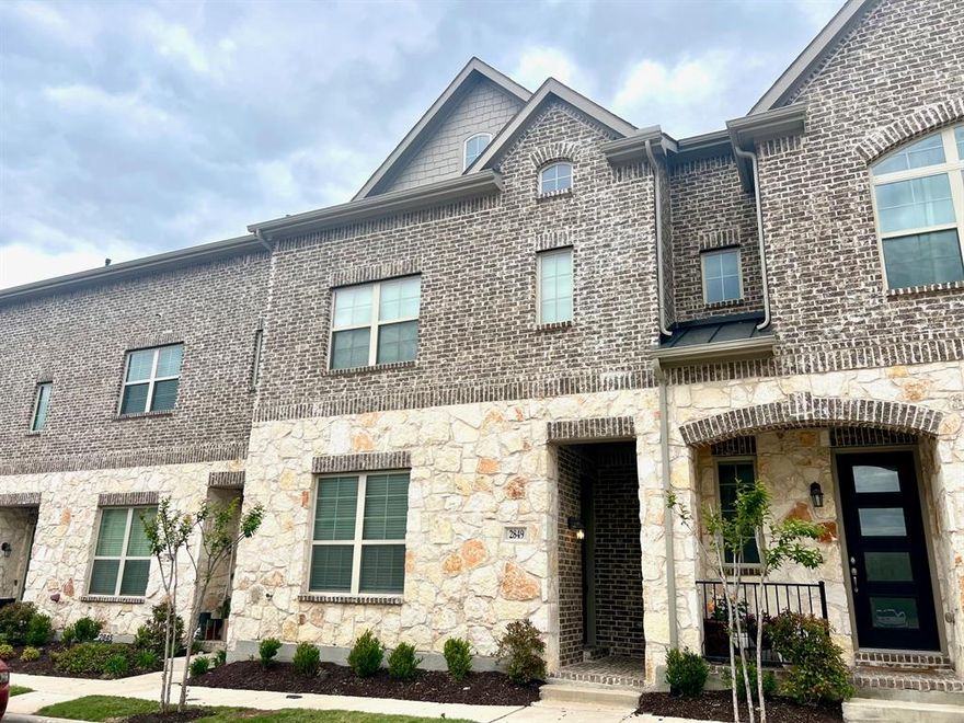 Discover the epitome of luxury living in this lightly lived-in townhouse in the heart of Carrollton. This newer construction marvel boasts exquisite fine finishes that elevate everyday living. Imagine stepping onto the elegant wood flooring that graces the common areas, or preparing gourmet meals in a kitchen adorned with quartz countertops and top-of-the-line stainless appliances, including a gas cooktop and fridge. The private primary suite offers an exclusive retreat, ensuring privacy and comfort at the end of each day. Situated in a central location, this townhouse is a stone's throw away from Hebron HS, making it an ideal choice for families or those seeking convenience. For those who value a clean and fresh living environment, you'll be pleased to know this is a non-smoking home. Storage will never be an issue with spacious walk-in closets providing ample room for your belongings. Don't miss out on the chance to call this luxurious townhouse your home.