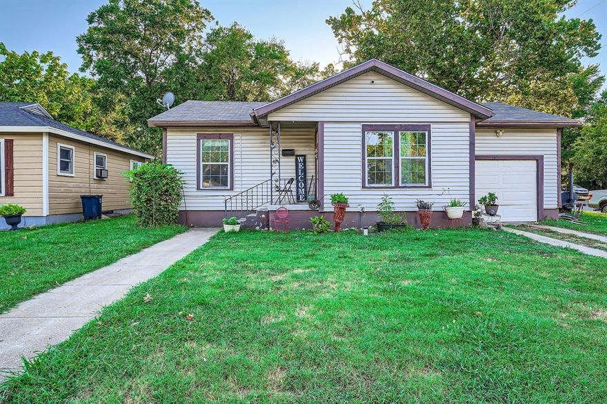 Welcome to this charming Fort Worth home featuring a bright living room filled with natural light and a quaint kitchen with space for a small dining table. The primary bedroom includes an ensuite bath with a soaking tub, creating a cozy retreat. A large laundry room with plenty of storage space adds convenience to daily living.

Step outside to enjoy a fully fenced backyard with ample greenspace, a small patio for relaxing, and a storage shed for your outdoor essentials. Located just minutes from local shopping, dining, and easy access to major highways, this home offers a balance of comfort and convenience with parks and recreation nearby.