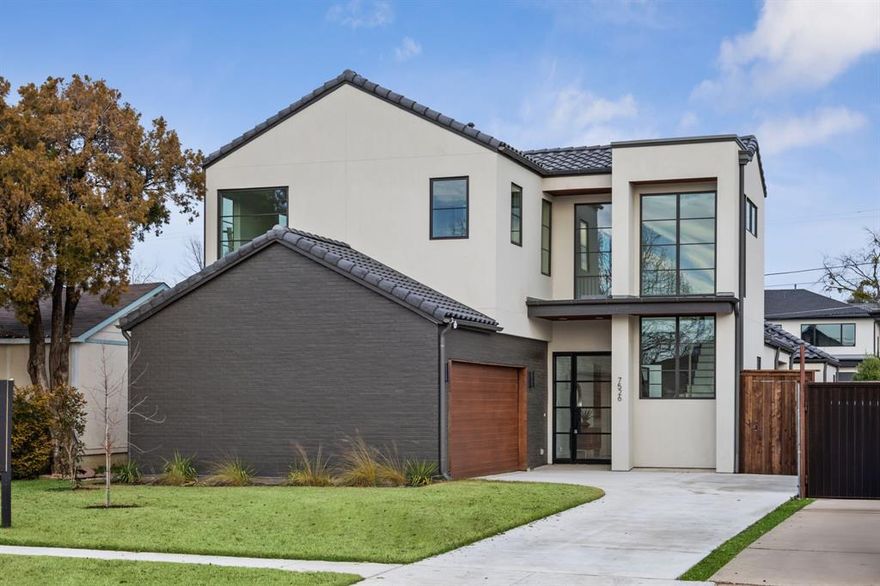 Motivated Seller. Bring All Offers. Catena Homes, in collaboration with award-winning architect Richard Drummond Davis, presents this stunning soft modern residence. The organic design, featuring a Spanish-style roof and Italian stone and marble, creates a tranquil yet vibrant atmosphere. The oversized Sierra Pacific windows flood the home with natural light, enhancing its serene ambiance. The chef’s kitchen, equipped with state-of-the-art appliances and centered around a white oak island with a Taj Mahal countertop, is ideal for entertaining. The primary bedroom offers a private yard, and the bathroom is adorned with luxurious Walker Zanger tile. This masterpiece, with luxury at its core, epitomizes modern living while maintaining a cozy, inviting feel.