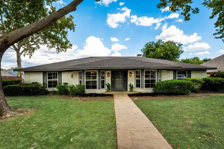 This stunning home makes you feel like you've entered a custom built single story. Home has a custom sun room, that feeds natural light into the over sized living area. You'll feel like it was made just for you, with the large bedrooms and the guest retreat, located on the opposite side of the home. Great for entertaining and nice for this Texas weather, you can take a dive into your pool or sit in the back yard and enjoy your privacy. Refrigerator to convey with home, just over 1 years old.