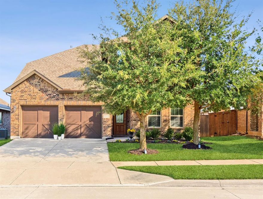 A home that instantly feels right. Sunlit spaces, designer details, and an entertainment space made for slow mornings and good company. In the coveted Chisholm Trail Ranch, with the elementary school and community amenities right around the corner. 
The charming curb appeal is just the beginning! Inside, every space reflects thoughtful care and refined upgrades, from the warm wood-style flooring to the custom shiplap accents that add character and depth. 
The kitchen offers beautifully finished cabinetry, quartz counters, a spacious island, stainless steel appliances, and gas cooking, an inspiring space for everyday moments and effortless gatherings. The family room flows seamlessly alongside, sunlight fills the open layout, creating a balance of comfort and elegance.
The primary suite is complete with double vanities, a deep soaking tub, and a generous walk-in closet.  
Step outside to a large backyard with a covered patio, ready for your imagination and the memories you’ll make. 4-sided Brick home.
With elevated finishes and evident pride of ownership, this home is a beautiful place to celebrate the holidays and welcome 2026.