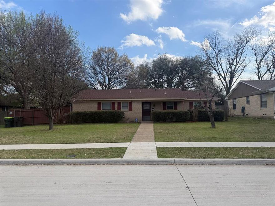 Motivated Seller! Priced to sell!
Welcome to this charming 3-bedroom, 2-bathroom starter home nestled in the heart of Plano, TX! Perfectly situated just **5 minutes from the vibrant energy of Downtown Plano**, this home offers the ideal blend of convenience and comfort for first-time buyers.

Step inside to discover a warm, inviting layout designed for everyday living. The living area flows seamlessly into a functional kitchen, while three bedrooms and two full bathrooms provide ample space to grow. Whether you're entertaining guests or enjoying a quiet evening in, this home checks every box.
HVAC is less than a year old. 
**Important Notice for Prospective Buyers — Backyard Access: **

Please be advised that **5 very friendly dogs will be put out to the backyard**. For the safety and comfort of all parties — including our four-legged residents — **we kindly ask that all touring guests refrain from accessing the backyard during the initial showing. **

If you are seriously interested in viewing the backyard and outdoor space, please **request a second showing directly with the owner**, who will make the necessary arrangements to ensure a safe and enjoyable visit.