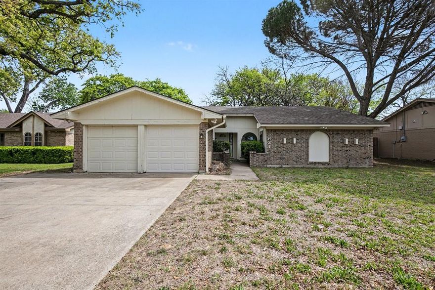 Welcome home to this beautifully refreshed property featuring new interior paint and tasteful modern updates throughout. The kitchen has been renovated with granite countertops, a stylish backsplash. The spacious primary suite includes a comfortable sitting area, perfect for relaxing or reading, granite countertop sink, and walk in closet. Spare bathroom with dual granite countertop sinks. Full size laundry room! A bright sunroom offers extra versatility—ideal as a mudroom. Step outside to enjoy the massive backyard, providing plenty of space for entertaining, gardening. With its thoughtful upgrades and inviting charm, this Fort Worth gem is move-in-ready and sure to go fast. Schedule your showing today!