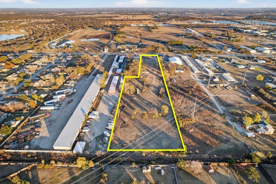 Great Opportunity for Developers or Investors!
Prime property with commercial potential in the rapidly growing Aubrey area. Featuring excellent frontage on busy Highway 377, this parcel sits in an unincorporated area north of Highway 380—one of the few remaining county parcels along this corridor. Nearly 3 acres are AG exempt, offering flexibility and low holding costs. Water and electricity are already on-site, making development even easier. MINUTES FROM FRISCO, MINUTES FROM DENTON

Buyer and agent to verify all information, including measurements, zoning, and school district.