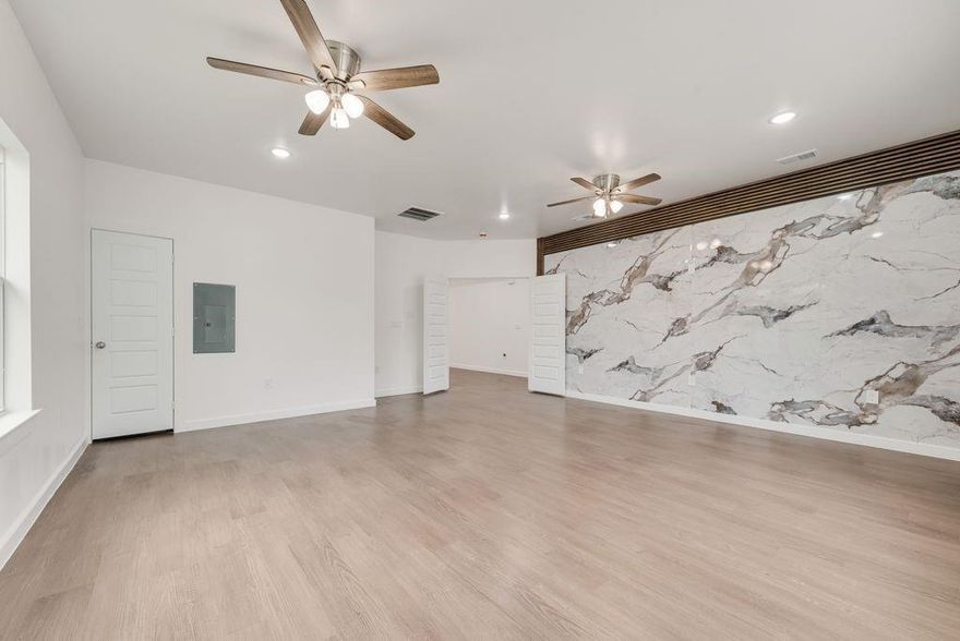 Come see this Gem, it won't last long!! Seller is Motivated. This Beautiful New Construction home sits in the Southside Historical District of Dallas and blends rustic charm with modern comfort. The home is newly built, keeping in mind the historic character of the surrounding neighborhood. All new everything throughout the home including plumbing, electrical, HVAC and everything else from the front door to the back. You've got to see it to believe it. The double-wide driveway in the front leads to a beautiful covered front porch accented with stunning cedar posts, then enter into this modernized dream home. The craftsmanship is simply impeccable. The open concept layout of this home boasts an extra large game room for your entertainment, a dining room and office, quartz countertops in the kitchen and a spacious Master bedroom with a double wide walk-in closet. A new exquisite chandelier in the dining area brings out the beauty of the gathering space and don't forget ceiling fans in every bedroom and throughout the home. A new 6 ft privacy fence and a covered patio with ceiling fan. The home is convenient to downtown, shops and restaurants. This gorgeous home won't be here for long, make plans to come see it now...