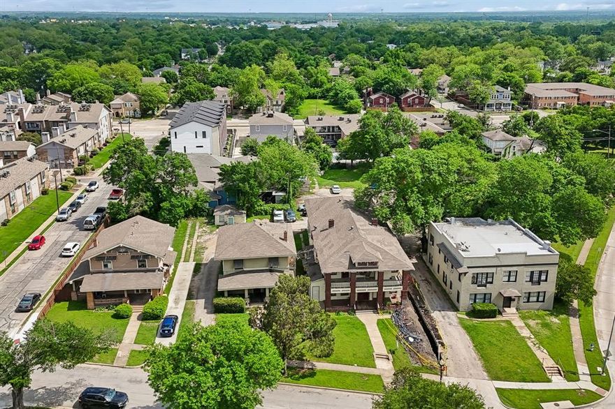Located in Munger Place Historic District, one of the most desirable historic neighborhoods in East Dallas, this offering presents a rare opportunity to acquire four contiguous properties spanning an entire city block—totaling over 50,000 square feet of land.

The portfolio consists of four buildings currently operating as a rooming house with 50 rooms, with an on-site manager in place. Current rents range from $550–$650 per month, providing immediate in-place income with operational upside.

This is a highly flexible investment with multiple exit strategies in a high-demand submarket.

*This is being sold AS-IS
*Properties cannot be torn down, they are contributing to the neighborhood
*Renovation-Redevelopment available that contributes to neighborhood