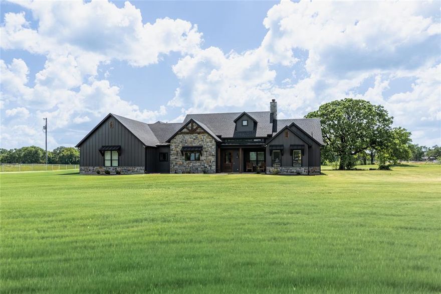 ***A little PEACE of heaven*** Situated on over 7 scenic acres this 3 bedroom, 2 bath home offers the perfect balance of comfort and style. Inside you'll find an open-concept living room that features exposed beams, fully stoned wood burning fireplace and custom finishes throughout blending both timeless charm and thoughtful custom design. The spacious kitchen is a true centerpiece that boasts beautiful countertops and finishings along with a walk in, working pantry ideal for everyday living or entertaining. From the dining area a sliding glass door wall walks out to a cozy screened in back porch with a fireplace and additional covered patio-perfect for year round indoor-outdoor living. The primary suite is designed as a relaxing retreat including a coffee bar and modern ensuite bathroom with dual head walk-thru shower, freestanding tub and separate vanity sinks. It then continues to large custom designed closet with built-ins, private bonus closet and access to the laundry room. The additional bedrooms provide flexibility for family, guests, or a home office. With ample acreage for outdoor activities and peaceful surroundings this property offers the best of modern craftsman living with room to grow. *This property is AG exempt*