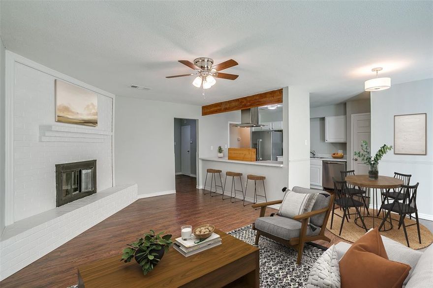 A cute, move-in ready 3 bedroom just outside the loop, with accessibility and affordability! This one has already taken care of big ticket items over the years, including updated roof (2020), HVAC (2019), Water heater (2021), Foundation (2025), **with Lifetime warranty** on work, new fencing, gutters, and paint. The house welcomes you into a generous living room with a wood burning fireplace for gathering, and the breakfast room and kitchen in perfect proximity. The backyard is sizable, and room for trampolines, soccer goals, raised beds, or wiffle ball home run derby's (we still play those, right?!).  

With acceptable offer, Seller is offering 2% toward seller concessions - even stronger affordability for buyers even as rates are dropping.