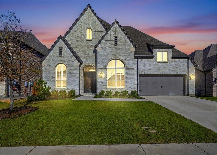 Welcome Home! 2721 Garrison Drive in Melissa, Texas Priced to Sell at $699,999 Below Recent Appraisal of $720,000! Discover a rare find in the highly sought-after Master-Planned Community of Liberty in Melissa, Texas! This is a truly custom stunning  2023 Highland Homes build that perfectly blends modern design with timeless comfort and charm all on one beautifully designed level. From the moment you step through the double front doors, you’re welcomed by wide plank engineered wood flooring that flows gracefully throughout the main living areas and into the luxurious primary suite. This beauty has4 Bedrooms 4.5 Bathrooms each guest bedroom with its own private bath for ultimate privacy. One of Highland Homes most loved floor plans thoughtfully designed with spacious, open living areas Expansive oversized kitchen with quartz countertops, custom cabinetry, abundant storage, and tons of natural light. Open living area overlooking the backyard, perfect for hosting and everyday living