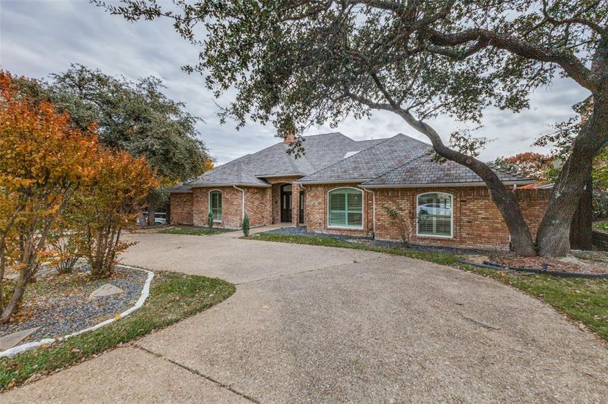 Luxurious, elegant, modern and fully updated 7-bedroom, conveniently 4 bedrooms on first floor and 3 bedrooms on 2nd floor, total 5.5 bath home located in the heart of North Dallas, zoned to Plano west and Plano ISD, minutes form Shelton school. Situated on a large corner lot, this property offers a private backyard oasis complete with a sparkling pool, low-maintenance turf and new fences for added privacy. The interior boasts a modern design, open and bright floor plan with a gourmet kitchen featuring quartz countertops, push-down outlets, new sink and faucet and brand-new appliances, seamlessly connected to spacious living area, fireplace, wet bar with quartz and mini fridge and dining area with abundant natural light and brand-new windows throughout the house. Upstairs, a large, versatile bedroom can double as a game room or media room, offering endless possibilities. Each bathroom has been fully remodeled with elegant finishes, ensuring comfort and sophistication. All bedrooms are generously sized, each equipped with brand-new ceiling fans, plantation shatters, for added comfort. The open floor plan provides the perfect balance of functionality and elegance, making it ideal for entertaining or everyday living. Located near top-rated schools, major highways, shopping, and dining, this home offers unparalleled convenience while maintaining a peaceful atmosphere. The backyard with its sparkling pool, sitting area, natural stone and turf is perfect for hosting gatherings or enjoying quiet evenings. The side patio adds an additional outdoor living space, while the new fences enhance privacy and security. Whether you're hosting guests or enjoying family time, this home offers the space, versatility, and modern updates you need. Schedule your private tour today to experience the perfect blend of luxury and convenience in one of North Dallas’s most desirable neighborhoods.
