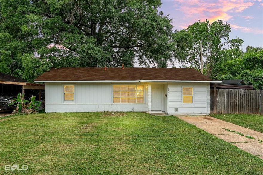 Attention Investors! Proven Rental  - 2-bedroom, 1-bathroom home located in central Bossier City now available. Property features a large living space with a decorative fireplace, an eat-in kitchen, and washer and dryer connections in the unit. Enjoy a large covered patio situated on a corner lot. Interior and exterior were fully painted in early 2025, and the home features updated LED lighting throughout. Property was leased at $995 for the previous year. This is a strong long-term rental opportunity with consistent cash flow, this is a great turn-key opportunity! Property is sold as-is.