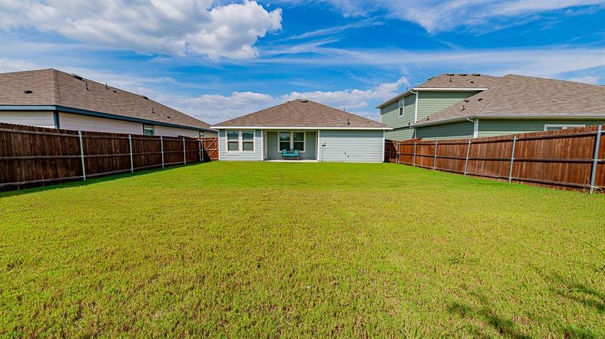 Step into this well-designed 2-bed, 2-bath home offering 1,099 square ft of functional living space. Built in 2023, the open-concept floor plan connects the kitchen, dining, and living areas, creating a bright, comfortable environment. The kitchen features a large island, pantry, and abundant cabinetry, with the dining area opening to a covered patio for additional outdoor space.

The primary suite is located just off the family room and includes a private bath and walk-in closet. A secondary bedroom and full bath near the entry provide flexibility for guests, work-from-home, or additional storage needs. The home also includes a utility room and a 2-car garage.

Located in Princeton’s Ranger Crossing community and priced at $224,000, this 2023 build offers modern features and a smart layout close to schools, shopping, and local amenities.