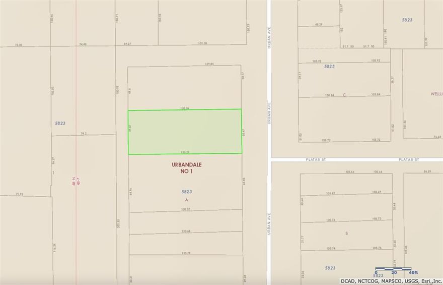 Excellent lot, comercial retail. Selling as a package with MLS 20880994