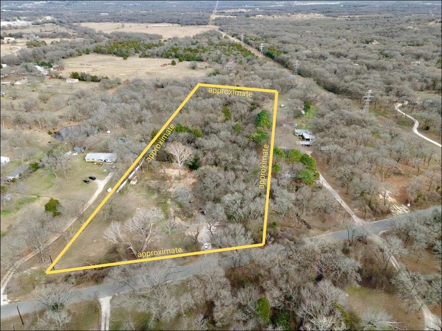 Opportunity to own a private, tree-covered homesite in a peaceful rural setting just outside city limits. This property offers a natural landscape with mature trees, open clearings, and a secluded feel while still providing convenient access to nearby highways, shopping, and daily amenities. Ideal for those seeking space, privacy, or a potential future homesite with room to customize to their needs.

Property features a gated entry and established driveway access. Surrounded by acreage properties and natural surroundings, offering a quiet country lifestyle within commuting distance to the DFW Metroplex.