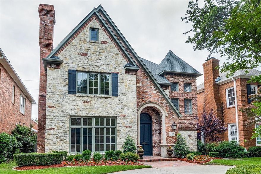 Beautiful traditional custom built home in the fairway of University Park! Upon entry, you are greeted by beautiful hardwoods throughout the home. Open floorplan allows for seamless entertaining. Gourmet kitchen includes a Subzero, gas cooktop, and double ovens. Handsome downstairs study has an adjacent wet bar with a wine fridge that also connects to the large family room. Upstairs are 4 substantial light and bright bedrooms and huge gameroom. Spacious primary suite includes large bath with an oversized shower and separate his and hers closets. A beautiful pool and hot tub complete this home that is perfect for hosting and outdoor living. This home has walkability to University Park elementary and great restaurants and shopping in Snider Plaza.