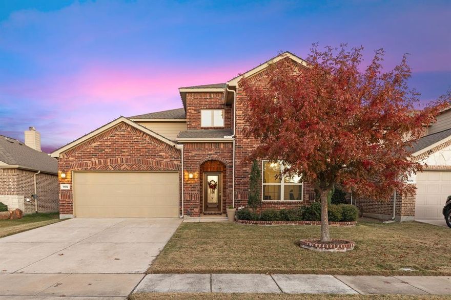 Beautiful West Frisco home within walking distance of Lewisville Lake! Private gated community features 2 pools, walking trails, and much more! Rich hardwood floors greet you upon entry and run through the home's common areas. This home is a host's dream come true, with its open floor plan that fosters a welcoming atmosphere for gatherings with its seamlessly connecting living, dining, and kitchen areas. The stacked stone fireplace adds a cozy character. The kitchen features sleek granite counters, tile backsplash, and SS appliances. The upstairs game room with a dry bar and dedicated media room are perfect for hosting movie nights or game nights! 4th bed doubles as an office for working from home. Out back, the extended patio featuring a charming pergola offers a perfect outdoor retreat for relaxation. New roof, fans, and HVAC coils, ensuring peace of mind and reduced maintenance concerns for years to come. Media room furniture, washer, dryer, and fridge are all negotiable too!