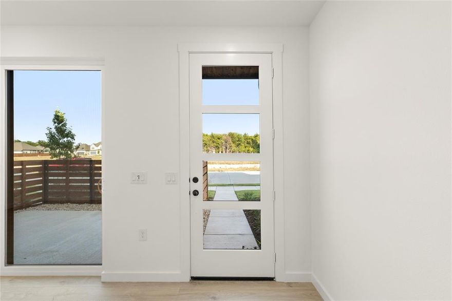 MLS# 21053821 - Built by Grenadier Investments - Ready Now! ~ LIMITED INVESTOR OPPORTUNITIES! INQUIRE AT SALES OFFICE! Prepare to be delighted as you enter this mini master planned community designed with an artist’s touch. If you prefer to walk to all your amenities, see your neighbors in their front yards & live a slower-paced lifestyle with style, this is your place. The midcentury modern era focused on style, clean lines and the less is more theme. Modern-inspired, fresh, contemporary detached townhomes designed with abundant two-tone bronze windows for architectural appeal & light-filled living, accented by sophisticated contrasting brick combinations. Abundant living & dining areas, adjacent to entertaining kitchen on one side and outdoor living on the other. Create a lifestyle that will be truly unique as the collections of amenities at Willow Grove. With Historic Downtown McKinney nearby, one can feel the eclectic history and shops + dining. Need a Buc-ee’s fix without leaving town? Willow II Plan