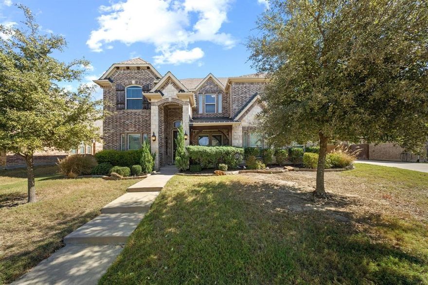 Welcome to this beautifully maintained home on an oversized lot surrounded by mature landscaping and a stunning backyard retreat. Enjoy your private pool and heated spa, a basketball court, and an extended covered patio—perfect for entertaining or relaxing year-round.

Step inside to discover upgraded wood floors, a grand curved staircase, and a bright California-style kitchen that opens to the family room. The first-floor primary suite features a massive walk-in closet and a spa-inspired ensuite bathroom.

Upstairs offers four spacious bedrooms, each with walk-in closets, plus an open game room and a media room ideal for movie nights or family gatherings.

This home truly combines elegance, functionality, and entertainment in one complete package.