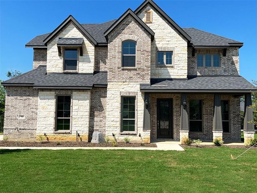 NEW JOHN HOUSTON CUSTOM HOME IN KNOTT’S LANING ON CARDINAL RD IN MANSFIELD ISD. Includes structural options such as: extended covered patio, study, and third car garage. Includes upgrades such as: wood floors, granite countertops, and custom cabinets. READY IN DECEMBER. Due to the current building market, completion dates are estimate and subject to change. See Community Sales Manager for completion date and more information.