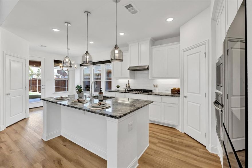 ALL OFFERS CONSIDERED BRING YOURS TODAY! VERY MOTIVATED SELLER?Step into luxury with this beautifully crafted Highland Home, loaded with high-end upgrades, and located in the heart of the highly desirable Trinity Falls community! Featuring 3 spacious bedrooms, 2.5 bathrooms, and soaring ceilings, this home boasts an airy, open-concept design perfect for modern living. The kitchen, living, and dining areas flow seamlessly, creating a warm and inviting space ideal for both daily life and entertaining.

Enjoy luxurious finishes throughout — from premium flooring and designer lighting to upgraded cabinetry, countertops, and fixtures — every detail has been thoughtfully selected to elevate your living experience.

The private primary suite is conveniently located on the main floor, along with a dedicated home office at the front of the home for maximum privacy. Upstairs, you'll find a spacious game room with an open view of the living area below, plus two additional bedrooms and a full bathroom — offering the perfect layout for family or guests.

Step outside to a charming front porch and a covered back patio with low-maintenance artificial turf — perfect for relaxing or entertaining year-round.

Living in Trinity Falls means enjoying resort-style amenities including a beach-entry pool, splash pad, hike and bike trails, BB Owen Park, an event amphitheater, 18-hole disc golf course, event space with catering kitchen, co-working areas, a fitness center, additional pools, playgrounds, and a dog park.

With quick access to Highways 75 and 380, top-rated McKinney ISD schools, and premier shopping and dining nearby, the location is unbeatable.

Why wait to build? This like-new, move-in-ready home with luxury upgrades is available now — make it yours today!