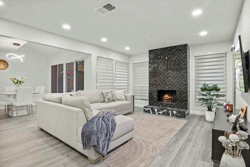 Back on the market due to buyer's financing fell through. TURN THE KEY AND MOVE RIGHT IN! THIS BEAUTIFULLY REMODELED 3-bedroom, 2.5-bath townhome offers effortless living in a prime location. Located just minutes from DFW Airport, Grapevine’s charming Main Street, and Southlake Town Squares, plus you've never been so close to the lake and trails. OFFERED WITH THE OPTION TO PURCHASE FULLY FURNISHED!
Step inside this meticulously updated home to discover an open-concept interior featuring elegant living room flooded with natural light from the abundance of windows with a marbled wood-burning fireplace for cozy winter evenings. Enjoy the elegant, brand-new kitchen showcasing white shaker cabinets, soft-close hardware, a custom spice cabinet, a sleek dry minibar with a beverage cooler, and striking granite countertops that elevate both form and function.  The expansive master suite boasts a luxurious bathroom with a custom shower system and a walk-in closet. Unwind and relax in a charming, low-maintenance courtyard - perfect for everyday enjoinment. Additional highlights include attached 2-car garage, new windows, doors, and updated systems including a new AC condenser and water-heater.
HOA includes maintenance grounds and structure - roof, foundation, exterior, plus insurance and you get to enjoy a huge 8ft deep pool on those hot summer days. Located within walking distance to the lake, scenic trails, Dove park with a playground, water park, and tennis courts, this home combines comfort with convenience. Showings begin on Thursday, come and check it out yourself!