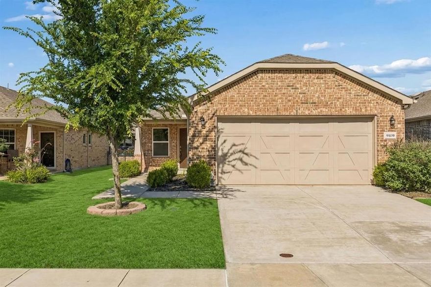 Nestled in the sought-after Trinity Falls community, this move-in ready home combines low-maintenance living with easy access to an incredible resort-style lifestyle, just moments from the pickleball courts, clubhouse, fitness center, and sparkling community pool. Thoughtfully designed with durable LVP flooring throughout for easy maintenance and everyday cleanliness. The popular Steel Creek floorplan has an open-concept layout anchored by a beautifully appointed kitchen with an oversized island, brand new stainless steel appliances, sleek quartz counters and refrigerator is included! The large island offers ample barstool seating, perfect for casual dining or entertaining. The kitchen opens seamlessly to the spacious living area and light-filled sunroom, creating inviting spaces ideal for gathering with friends or relaxing at home. A flexible front dining area can easily serve as a home office, hobby room, or additional sitting space. The spacious living room allows flexibility for a variety of furniture arrangements and extensive recessed lighting add style throughout. The versatile sunroom can function as a sitting area, reading retreat, hobby space, secondary living area, office, or other many other options. An exceptional opportunity to find a two-bedroom floorplan with a dedicated sunroom at this price point within the community. Enjoy peaceful mornings on the welcoming front porch and evenings on the covered back patio. The split-bedroom layout offers two generously sized bedrooms, including a private primary retreat with dual vanities, linen storage, walk-in closet, and beautifully finished glass-enclosed shower. This exceptional home offers the perfect blend of comfort, convenience, and vibrant active-adult living. Following a lightning-related fire, the home underwent extensive updates and improvements, including replacement of damaged sheetrock where needed, new HVAC system, new appliances, new roof, new interior paint, and new LVP flooring throughout.