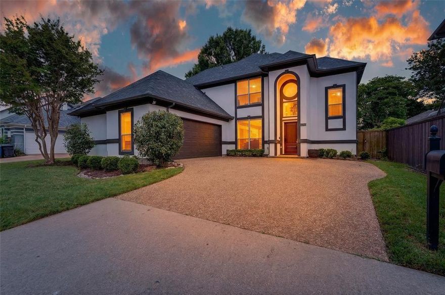 Impeccably maintained custom home with West Plano Schools. This move-in-ready residence offers a rare combination of Dallas convenience and top-tier education. Recent updates include a new 2024 roof and fresh whole-home exterior paint.

INTERIOR HIGHLIGHTS: The open-concept living area features soaring ceilings, a skylight, and a gas log fireplace. The kitchen is equipped with custom maple cabinetry, double ovens, and a bar-height breakfast counter. The private primary suite was updated in 2020 with a soaking tub and frameless glass shower. For ultimate convenience, the walk-in closet features custom built-ins and a direct connection to the laundry room.

YARD & AMENITIES: Situated on an oversized lot, this property offers exceptional privacy and separation from neighbors. The large backyard provides plenty of room for outdoor living and play. Residents also enjoy community amenities, including a neighborhood pool and tennis courts.

PRIME LOCATION: Tucked away in a sought-after Far North Dallas location near George Bush Turnpike and the DNT. Enjoy easy commuting and quick access to the area’s best shopping and dining.